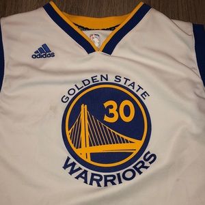 Men’s Large Warriors away Stephen Curry Jersey